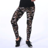 YSDNCHI 2019 Camouflage Womens for leggins Graffiti Style Slim Stretch Trouser Army Green Leggings Deportes Pants K085