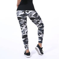 YSDNCHI 2019 Camouflage Womens for leggins Graffiti Style Slim Stretch Trouser Army Green Leggings Deportes Pants K085