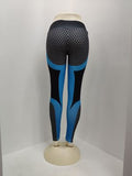 Maryigean Mesh Pattern Print Leggings Fitness Leggings For Women Sporting Workout Push Up Leggins Elastic Slim High Waist Pants
