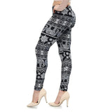 New 2019 Print Flower Leggings Leggins Plus Size Legins Guitar Plaid Thin Nine Pants Fashion Women Clothing Aptitud Trousers