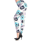 New 2019 Print Flower Leggings Leggins Plus Size Legins Guitar Plaid Thin Nine Pants Fashion Women Clothing Aptitud Trousers