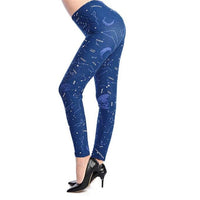 New 2019 Print Flower Leggings Leggins Plus Size Legins Guitar Plaid Thin Nine Pants Fashion Women Clothing Aptitud Trousers