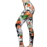 New 2019 Print Flower Leggings Leggins Plus Size Legins Guitar Plaid Thin Nine Pants Fashion Women Clothing Aptitud Trousers