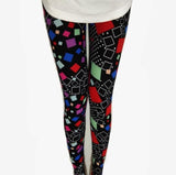 Spring 2019 Fashion Girl Legging Spandex Aptitud Print Floral Leggings Leggins Milk Silk Women Pants Leaf Tetris Clothing K090