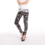 Spring 2019 Fashion Girl Legging Spandex Aptitud Print Floral Leggings Leggins Milk Silk Women Pants Leaf Tetris Clothing K090