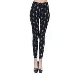 Spring 2019 Fashion Girl Legging Spandex Aptitud Print Floral Leggings Leggins Milk Silk Women Pants Leaf Tetris Clothing K090