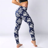 Spring 2019 Fashion Girl Legging Spandex Aptitud Print Floral Leggings Leggins Milk Silk Women Pants Leaf Tetris Clothing K090