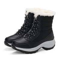 Women Boots Waterproof Winter Shoes Women Snow Boots Platform Keep Warm Ankle Winter Boots With Thick Fur Heels Botas Mujer 2019