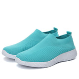 Moipheng 2019 Women Sneakers Vulcanized Shoes Sock Sneakers Women Summer Slip On Flat Shoes Women Plus Size Loafers Walking Flat