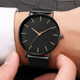 Simplicité Moderne Quartz Montre Femmes Maille En Acier Inoxydable Bracelet Haute Qualité Casual Montre-bracelet pour Femme Montre Femme D20